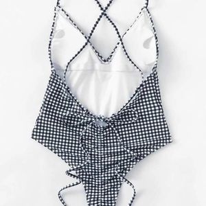 Gingham One Piece Swimsuit